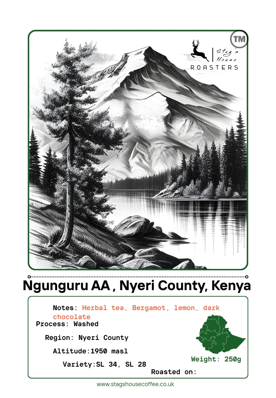 Ngunguru AA , Nyeri County, Kenya